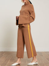 Load image into Gallery viewer, Casual Loose Turtleneck Sweater and Trousers Women's Suit