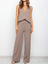 Load image into Gallery viewer, Comfortable Cardigan Wide-Leg Pants Women's Suit