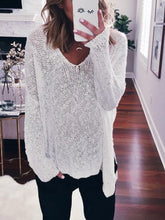 Load image into Gallery viewer, Maternity Casual V-neck Loose Pure Color Sweaters