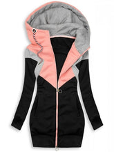 Load image into Gallery viewer, Color Block Zipper Running Women's Coat