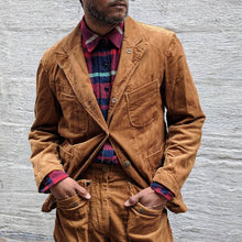 Load image into Gallery viewer, Single Breasted Corduroy Suit Men's Coat
