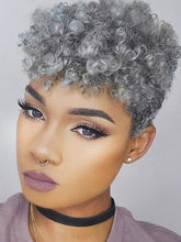 Load image into Gallery viewer, Grey Curly High Temperature Wire Wig
