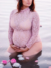 Load image into Gallery viewer, Maternity Wear Sexy Lace Tulle Photography Jumpsuit