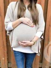 Load image into Gallery viewer, Bat Sleeve Knitted Maternity Tops