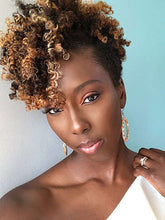 Load image into Gallery viewer, Curly Small Curly Brown Fluffy Natural Fashion Wig