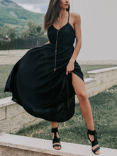 Load image into Gallery viewer, Women's Sexy V-Neck Halter Long Dress