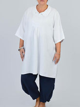 Load image into Gallery viewer, Women's Linen Casual Half-Length Shirt Top