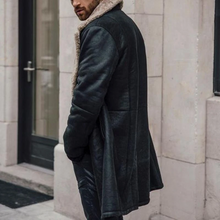 Load image into Gallery viewer, Men's Casual Fur Lapel Button Coat