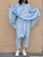 Load image into Gallery viewer, Women's Washed Linen Loose Suit
