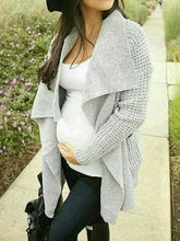 Load image into Gallery viewer, Maternity Comfy Laple Pure Color irregular Knitted Tops