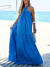 Load image into Gallery viewer, Cotton And Linen Swing Sling Women's Dress