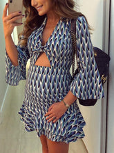 Load image into Gallery viewer, Fashion Casual Sexy Print Maternity Dress