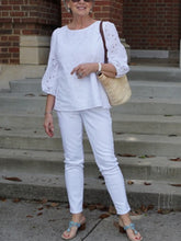 Load image into Gallery viewer, Crew Neck Loopholes Sleeves Women's Suits