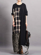 Load image into Gallery viewer, Autumn and Winter Check Dress