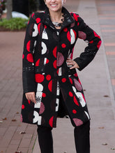 Load image into Gallery viewer, Geometric Print Padded Women's Coats