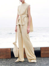 Load image into Gallery viewer, Cotton Round Neck Short Sleeves Women's Suits