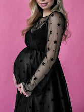 Load image into Gallery viewer, Fashion And Elegant Black Photo Dress For Pregnant Women