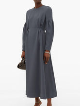 Load image into Gallery viewer, Autumn and Winter Round Neck Slim High Waist Dress