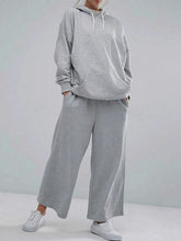 Load image into Gallery viewer, Ladies Solid Color Comfortable Casual Cotton Sports Two-piece Suit