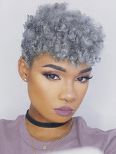 Load image into Gallery viewer, Grey Curly High Temperature Wire Wig