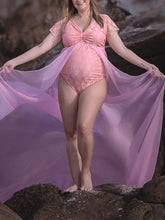 Load image into Gallery viewer, Mesh Outdoor Photo Maternity Bodysuits
