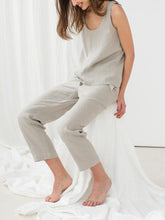 Load image into Gallery viewer, Women's Casual Linen Sleeveless Suit