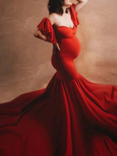 Load image into Gallery viewer, Comfy And Sexy Off-Shoulder Mermaid Photography Dress