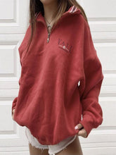 Load image into Gallery viewer, Fall/winter Stand-up Collar Half Pullover Sweater