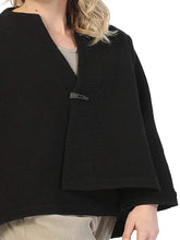 Load image into Gallery viewer, Cape Casual Horn Button Coat