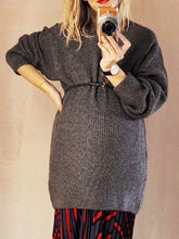 Load image into Gallery viewer, Maternity Casual Loose And Comfortable Solid Color Knitted Long-Sleeved Top