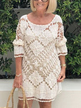 Load image into Gallery viewer, Two Pieces Long Sleeve Knitted Women's Dress
