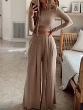 Load image into Gallery viewer, Casual Solid Color Fashion Two-piece Suit