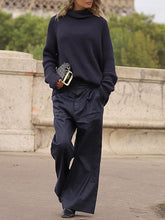 Load image into Gallery viewer, Turtleneck Knit Autumn And Winter Women's Suits