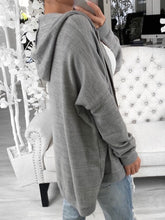 Load image into Gallery viewer, Hooded Knitted Drawstring Top