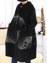 Load image into Gallery viewer, Color Matching Casual Plus Size Women's Coat