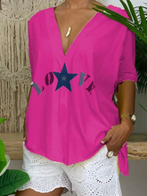 Load image into Gallery viewer, Women's Casual Geometric Print Cotton Shirts And Short Suit