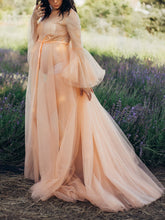 Load image into Gallery viewer, Maternity Sexy Tulle Photography Long Dress