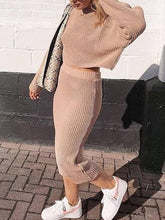 Load image into Gallery viewer, Autumn and Winter Fashion Long Sleeve Long Skirt Ladies Suit