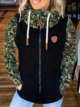Load image into Gallery viewer, Camouflage Print Long Sleeve Casual Women's Coat