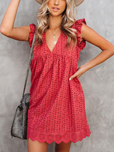 Load image into Gallery viewer, Cotton V-neck Pocket Maternity Dress