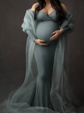 Load image into Gallery viewer, Maternity Gown Dress Chiffon Dress Photography
