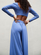 Load image into Gallery viewer, Cotton Slim Round Neck Long Sleeves Women's Suits
