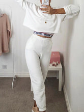Load image into Gallery viewer, Fashion Casual Lady Solid Color Long-sleeved Trouser Suit
