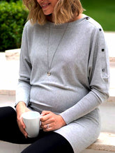 Load image into Gallery viewer, Comfortable Slim Solid Color Button Top For Pregnant Women
