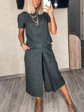 Load image into Gallery viewer, Women's Solid Color Linen Suit
