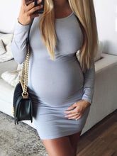 Load image into Gallery viewer, High Stretch Soft Maternity Dress
