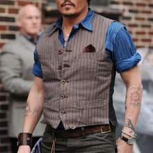 Load image into Gallery viewer, Men's Fashion Retro Casual Striped Suit Vest
