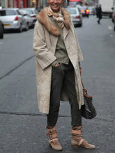 Load image into Gallery viewer, Fur Collar Pure Color Women's Coats

