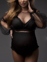 Load image into Gallery viewer, Fashion Sexy Solid Color Down One-piece for Pregnant Women
