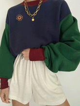 Load image into Gallery viewer, Colorblock Loose Fashion All-Match Sweater
